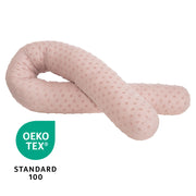 Organic Bettschlange 'Lil Planet', Bio-Baumwolle, 170 cm lang, Ø 12 cm, rosa