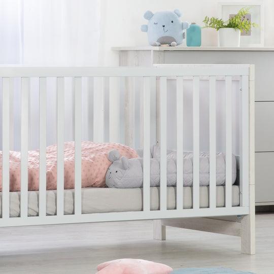 Letto serpente 'roba Style', con volto di orsetto 'Sammy', grigio, 170 cm
