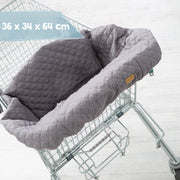Protection de voitures de magasinage pour les bébés, y compris un sac à dos transporteur, «style roba»