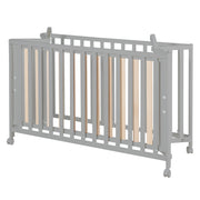 Cama plegable 'Fold Up', 60 x 120 cm - Madera de topo - Regulable en altura - Incl. ruedas