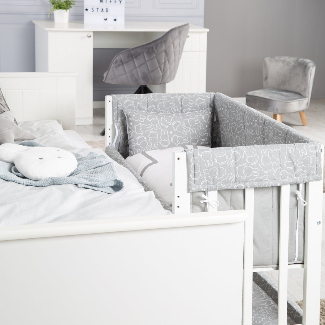 Stuben- & Beistellbett 'miffy®' 3 in 1, Babybett, inkl. kompletten Bettzubehör