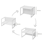Banco de estilo country, blanco, girando en alturas de 2 asientos o como una mesa para niños