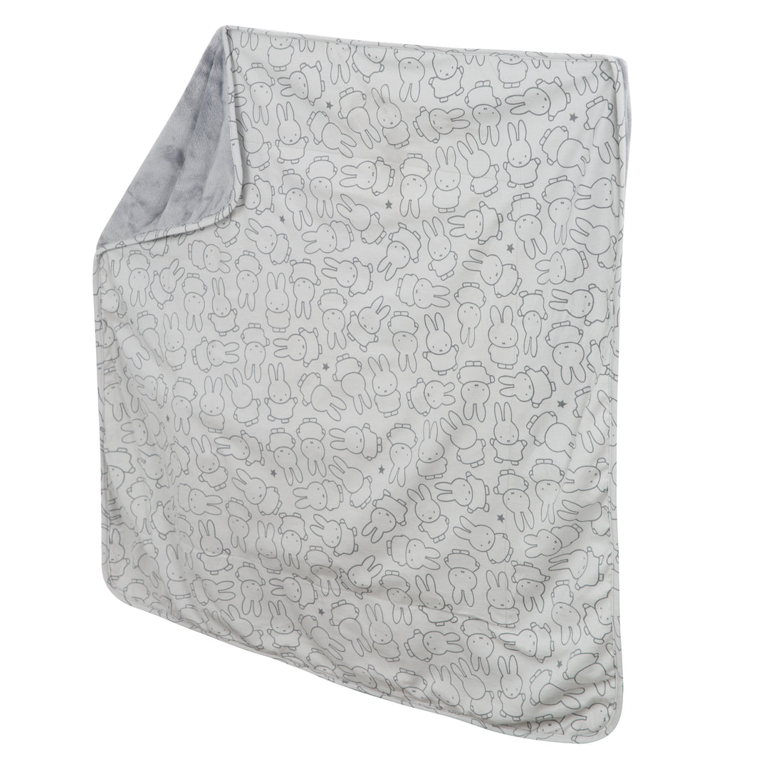 Manta para bebé 'miffy®', manta de jersey de 100 % algodón para niñas y niños, 80 x 80 cm