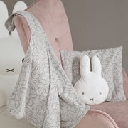 Babydecke 'miffy®', Jerseydecke aus 100 % Baumwolle für Mädchen und Jungen, 80 x 80 cm