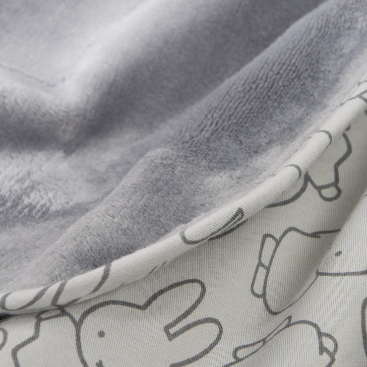 Babydecke 'miffy®', Jerseydecke aus 100 % Baumwolle für Mädchen und Jungen, 80 x 80 cm