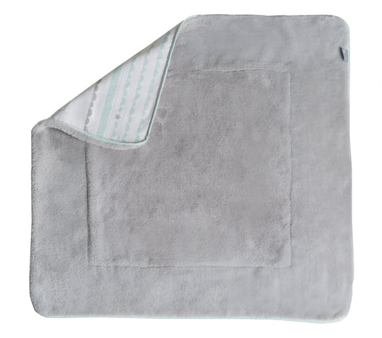 Baby Blanket 'Happy Cloud', 2-Sided: 1x Super Soft, Warm & Fluffy, 1x 100% Cotton