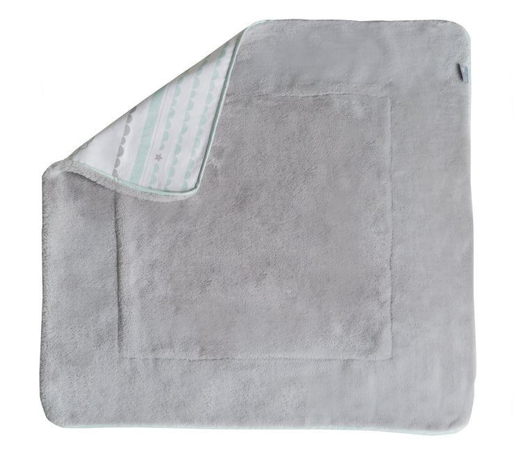 Baby blanket 'Happy Cloud', 2-sided: 1x super soft, warm & fluffy, 1x 100% cotton