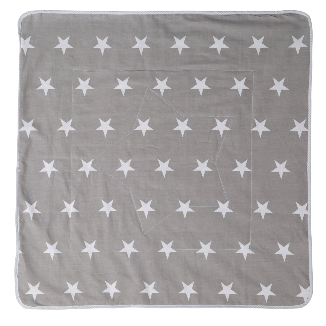 Babydecke 'Little Stars', 2-seitig: 1x super weich, warm & flauschig, 1x 100 % Baumwolle