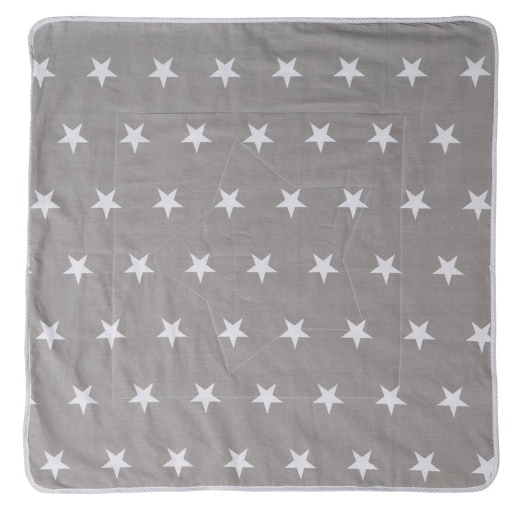 Manta de bebé 'Little Stars', 2 caras: 1x súper suave, cálido y esponjoso, 1x 100% algodón