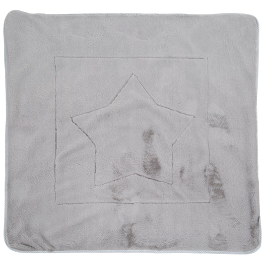 Babydecke 'Little Stars', 2-seitig: 1x super weich, warm & flauschig, 1x 100 % Baumwolle