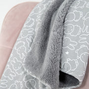 Couverture bébé 'Miffy', 2 côté: 1x super doux, chaud et moelleux, 1x 100% coton