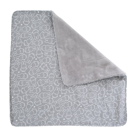 Baby Blanket 'miffy®', 2-Sided: 1x Super Soft, Warm & Fluffy, 1x 100% Cotton