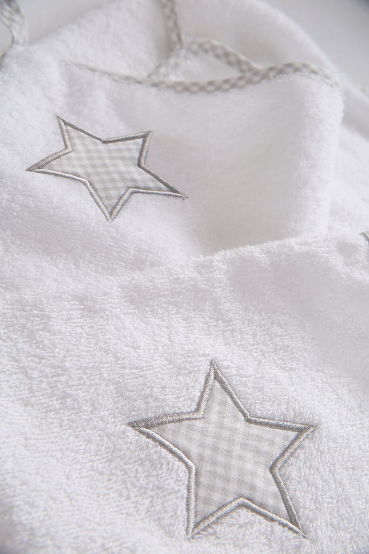 Handtuch Set 'Little Stars', 3-tlg, Frottee, Kapuzenhandtuch, Handtuch 30 x 30 cm, Waschlappen