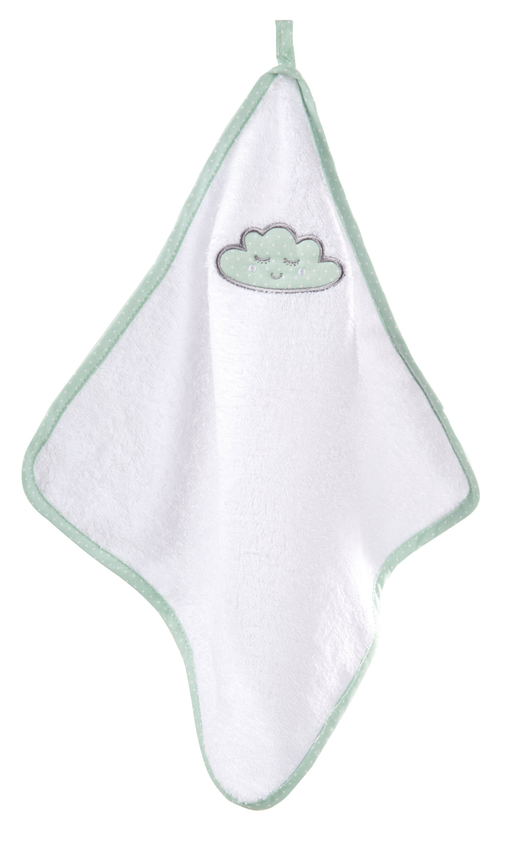 Towel Set 'Happy Cloud', 3-Piece, Terry Cloth, Hooded Towel, Towel 30 x 30 cm, Washcloth