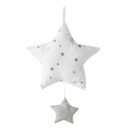 Moyalz 'Star Magic Gray', Sleep Aid, Textile Star Washable, Baby Room Decoration Grey / White