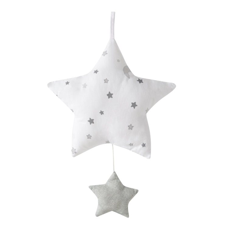 Moyalz 'Star Magic Gray', Sleep Aid, Textile Star Washable, Baby Room Decoration Grey / White