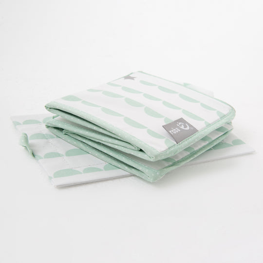 Set organizer per la cura 'Happy Cloud', 3 pezzi, 2 scatole per pannolini e accessori, 1 scatola per la salviettina umidificata, menta