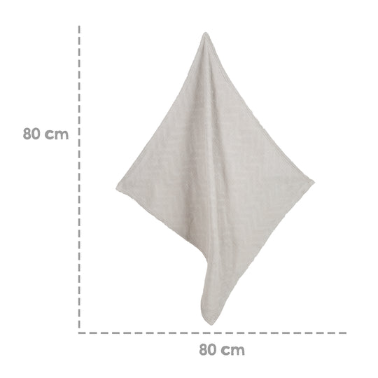 Coperta biologica 'Lil Planet', effetto maglia, cotone biologico, certificato GOTS, 80 x 80 cm
