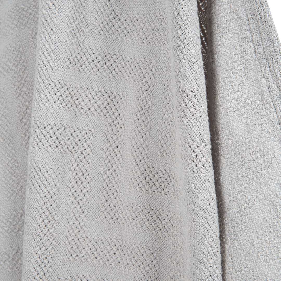 Coperta biologica 'Lil Planet', effetto maglia, cotone biologico, certificato GOTS, 80 x 80 cm
