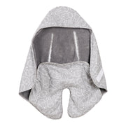 Baby Impact manta 'Miffy®' con ranuras para correas para todos los asientos y cochecitos del automóvil, gris