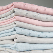Organic 3's Windelset 'Lil Planet' pink/mauve, muslin fabric, organic cotton, GOTS, 80 x 80 cm