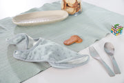 Organic 3 Series' Laplet 'Lil Planet' Hellblau/Sky, Jersey, Musselin, cotton, GOTS, 23 x 30 cm
