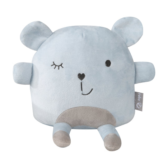 Cojín de peluche 'Lil Cuties', peluche 'Benny' con tarjeta de amistad, Azul Claro/Cielo
