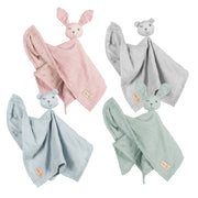 Organic cuddly cloth 'Lil Planet' silver gray, 40 x 40 cm, Musselin & Jersey, GOTS certified