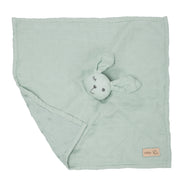 Organic panno da coccole "Lil Planet" frosty green, 40 x 40 cm, mussola e maglia, certificato GOTS