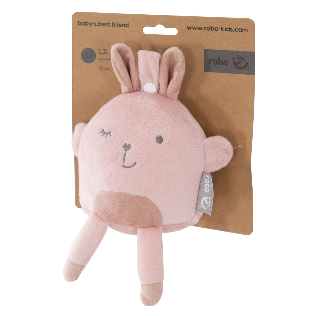 Serie di giocattoli per rimorchio 'Lil Cuties' per neonati, peluche 'Lily' per ragazze e ragazzi, rosa / malva