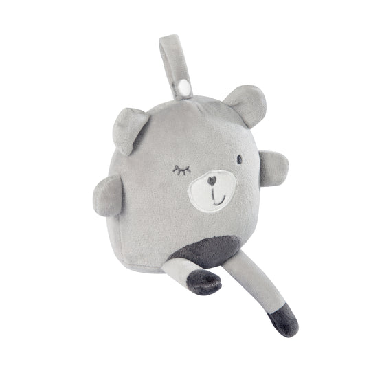 Anhänger-Toy Serie 'Lil Cuties' für Babys, Kuscheltier 'Sammy' für Mädchen & Jungen, Silbergrau
