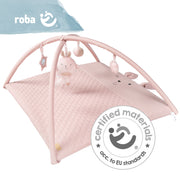 Soffitto strisciante "Style Roba", 85 x 75 cm, foglio di gioco con 5 elementi "Lily", pad di avvolgimento
