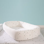 Babylounge 'Sternenzauber', Reisebett für Säuglinge, Wickelunterlage, Jersey, 100 % Baumwolle