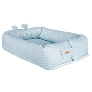 Babylounge 'roba Style', Nest mit Bärengesicht 'Benny', hellblau, Reisebett, Wickelauflage