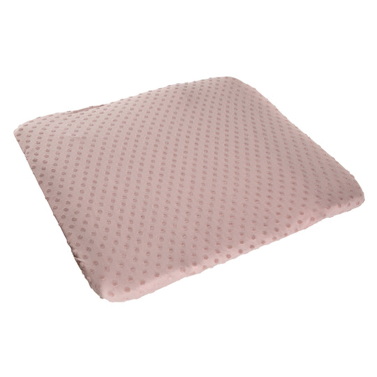 Housse extensible pour matelas à langer 'Lil Planet' - 85 x 75 cm - Jersey biologique GOTS - Rose