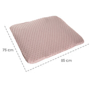 Housse extensible bio "Lil Planet" pour matelas à langer, rose/mauve, jersey bio, GOTS, 75 x 85 cm