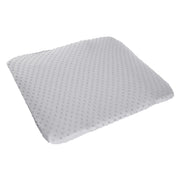 Organic stretch cover for changing mats 'Lil Planet' silver-gray, made of organic jersey, GOTS, 75 x 85 cm