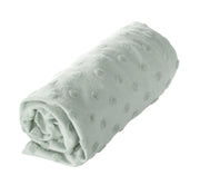 Couvercle de serrage organique pour l'égardage des pads 'Lil Planet' vert glacial, bio-jersey, gots, 75 x 85 cm