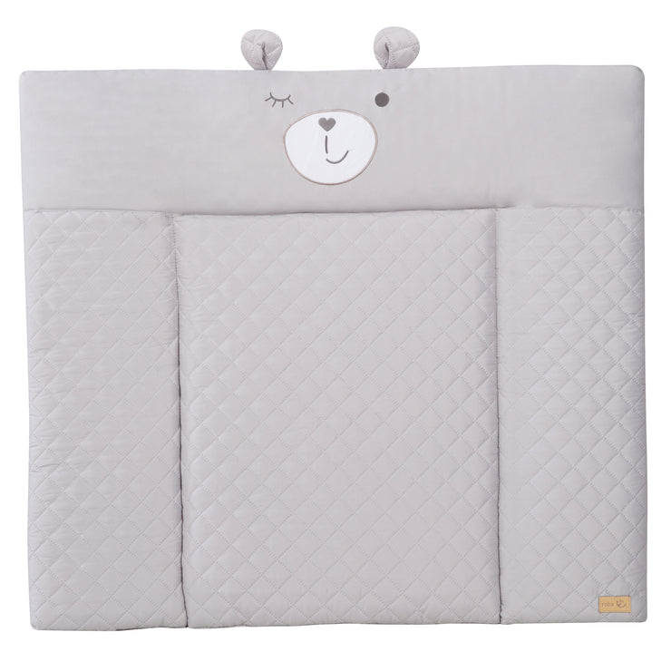 Matelas à langer "roba Style", 85x75 cm, nettoyable, avec visage d'ours "Sammy"