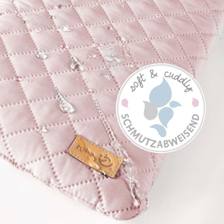 Wrap edition 'Roba Style' with a grid & tabs, 85 x 75 cm, pink/mauve