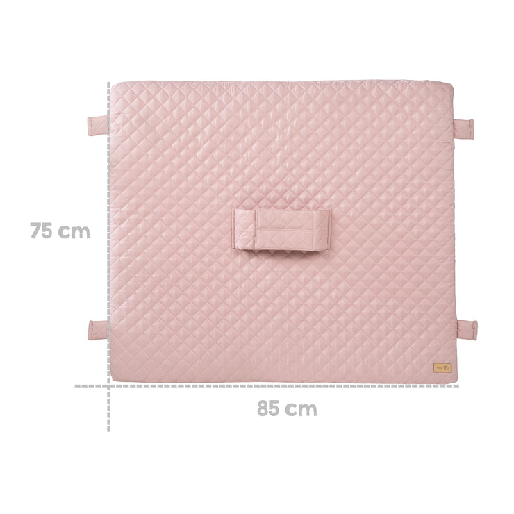 Wrap edition 'Roba Style' with a grid & tabs, 85 x 75 cm, pink/mauve