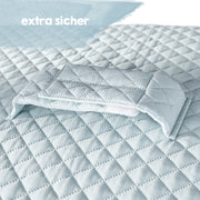 Matelas à langer "roba Style" avec sangle et languettes, 85 x 75 cm, nettoyable, bleu clair/ciel