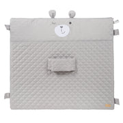 Changing mat 'roba Style' 85 x 75, with holding strap & tabs, with bear face