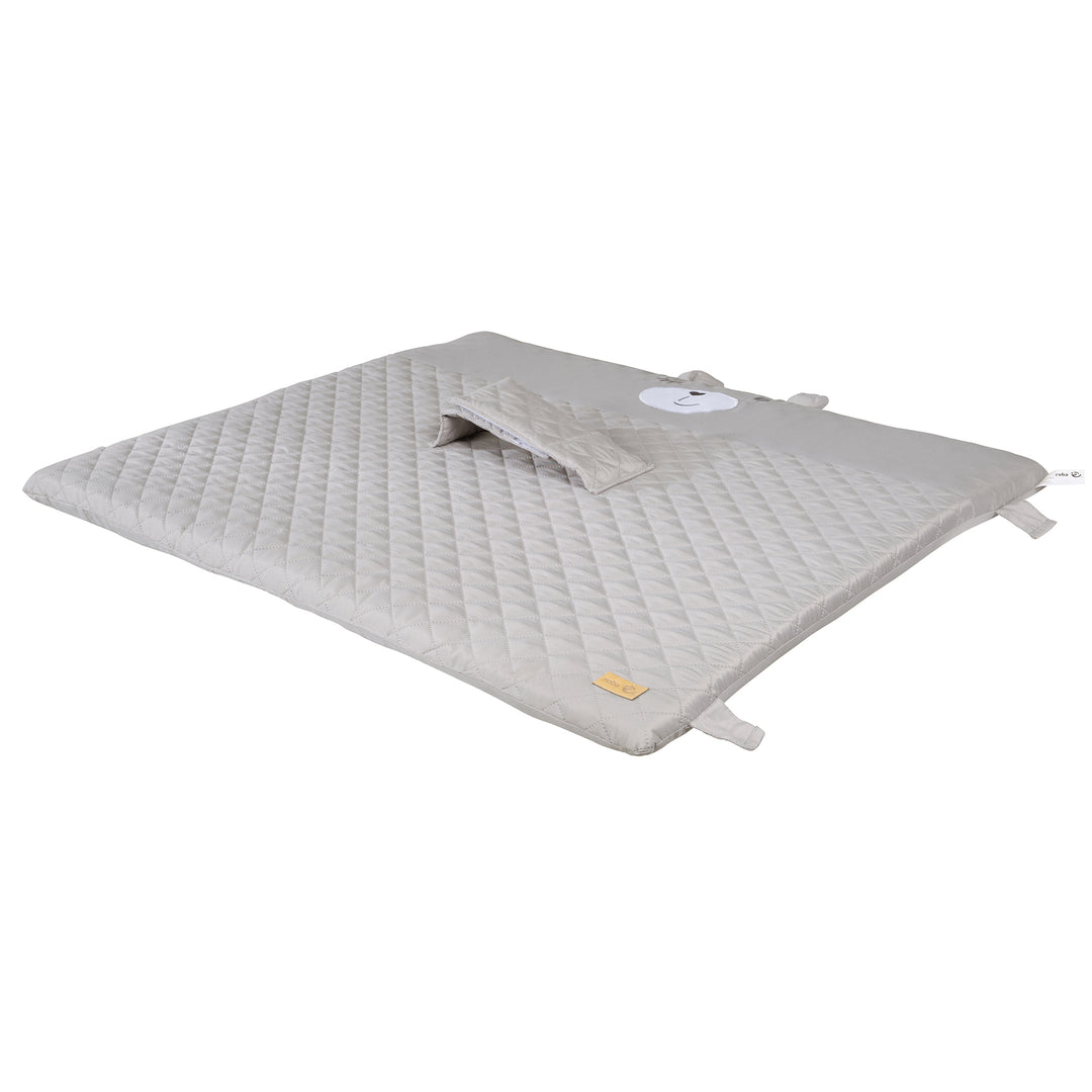 Wickelauflage 'roba Style' 85 x 75, mit Haltegurt & Laschen, mit Bärchen-Gesicht