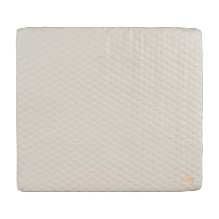 Changing Mat 'Luxe' 85x75, Wipeable PU Leather, Design 'Greyish quilted'