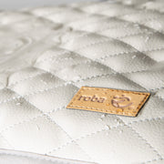 Changing Mat 'Luxe' 85x75, Wipeable PU Leather, Design 'Greyish quilted'