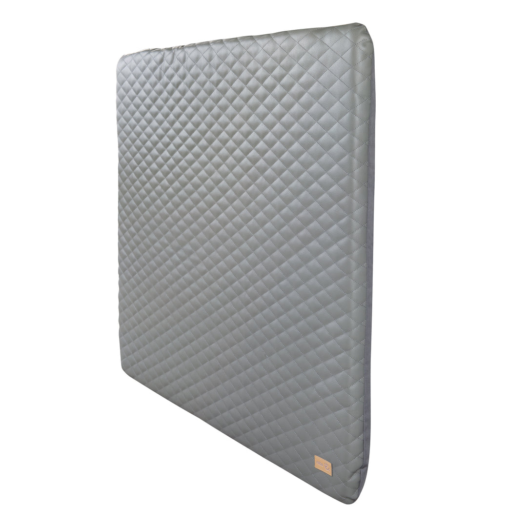 Changing Mat 'Luxe' 85x75, Wipeable PU Leather, Design 'Stone Quilted'