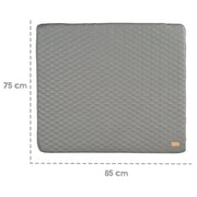 Changing Mat 'Luxe' 85x75, Wipeable PU Leather, Design 'Stone quilted'