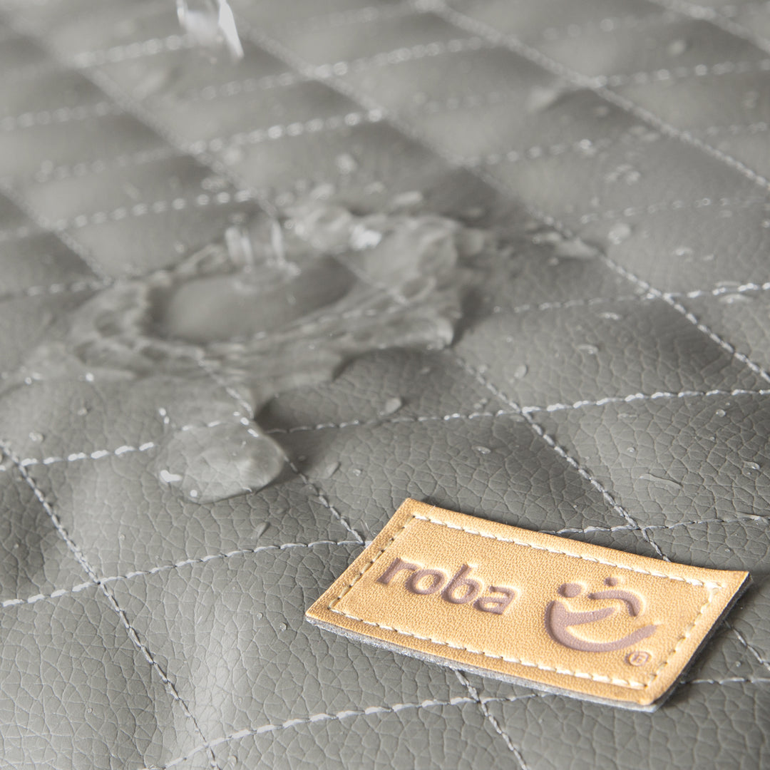 Changing Mat 'Luxe' 85x75, Wipeable PU Leather, Design 'Stone Quilted'