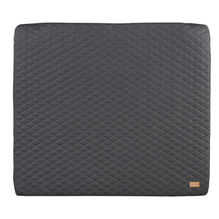 Changing Mat 'Luxe' 85x75, Wipeable PU Leather, Design 'Graphite quilted' 